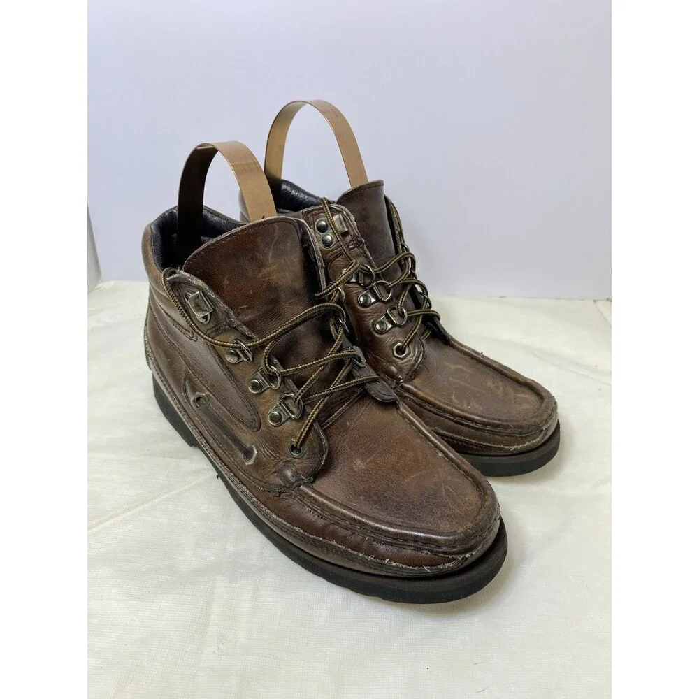 Vintage Eagle Mountain Leather Boots Mens Size 7M Brown